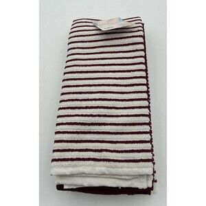 PANTRY KITCHEN TOWELS 3 pack  cranberry  and white 16 X 26 100% COTTON